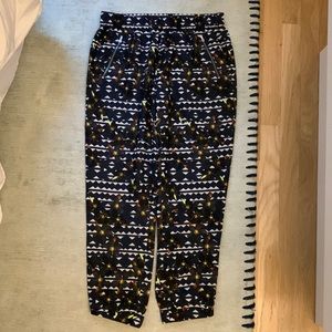 J Crew Geo Print Zipper Jogger
